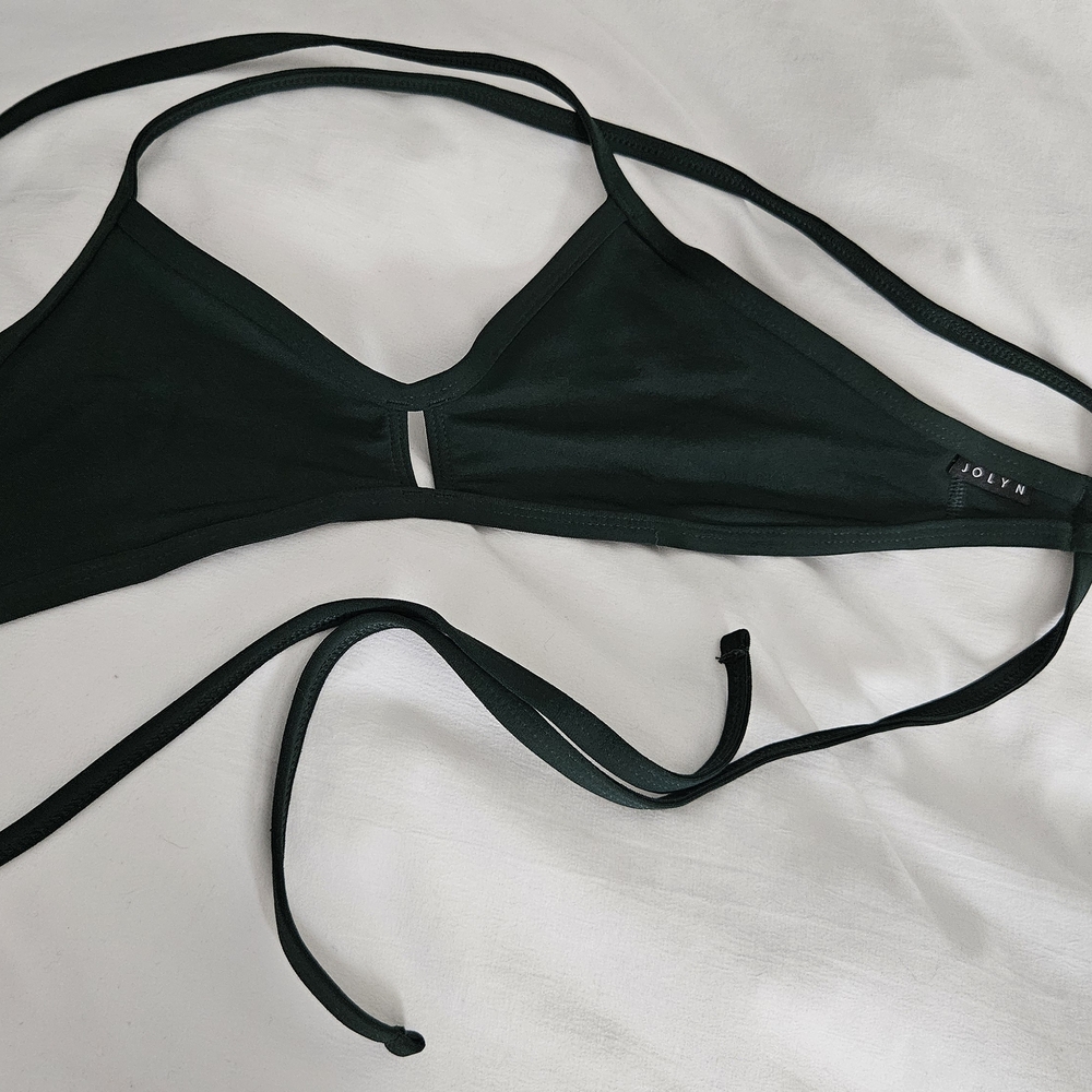 Jolyn Dark Green Bikini Top